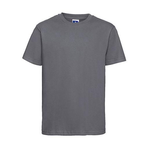 Gyerek rövid ujjú póló Russell Europe Kids' Slim T-Shirt -M (116/5-6), Konvoj szürke