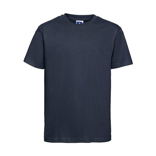 Gyerek rövid ujjú póló Russell Europe Kids' Slim T-Shirt -M (116/5-6), Sötétkék (navy)