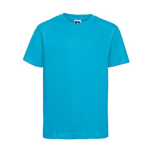 Gyerek rövid ujjú póló Russell Europe Kids' Slim T-Shirt -M (116/5-6), Türkizkék