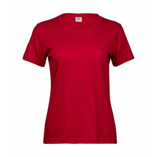 Női rövid ujjú póló Tee Jays Ladies' Sof Tee -4XL, Mély piros