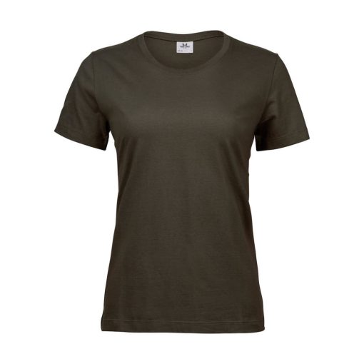 Női rövid ujjú póló Tee Jays Ladies' Sof Tee -2XL, Sötét oliva zöld