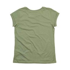 Női csapott ujjú organikus póló Mantis Women's Organic Roll Sleeve T XS, Világos oliva zöld