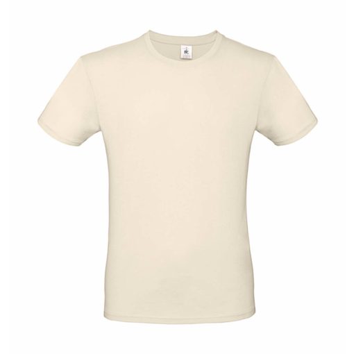 Férfi rövid ujjú póló B&C #E150 T-Shirt -3XL, Naturál