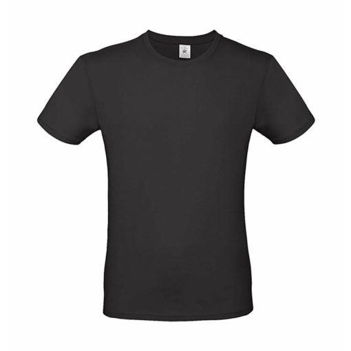 Férfi rövid ujjú póló B&C #E150 T-Shirt -3XL, Fekete