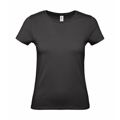 Csomag akciós póló (minimum 3 db) Női rövid ujjú póló B&C #E150 /women T-Shirt -3XL, Fekete