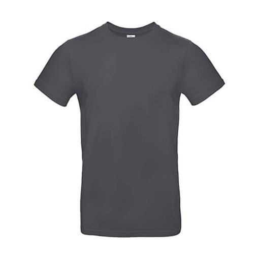 Férfi rövid ujjú póló B&C #E190 T-Shirt -3XL, Sötétszürke