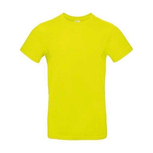 Férfi rövid ujjú póló B&C #E190 T-Shirt -M, Pixel lime zöld