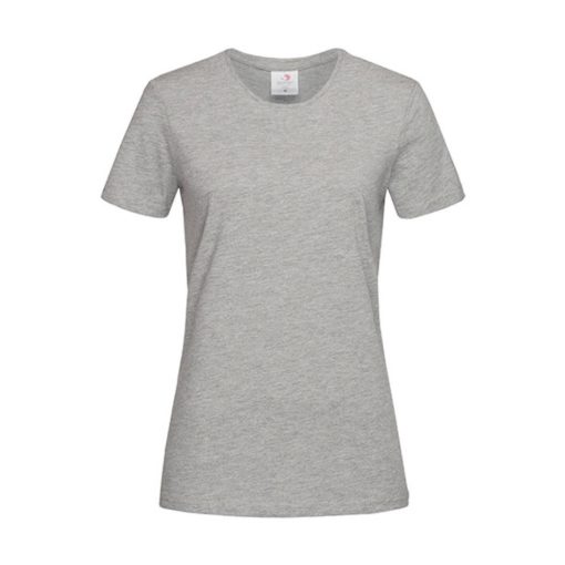 Női rövid ujjú póló Stedman Classic-T Fitted Women -L, Heather szürke