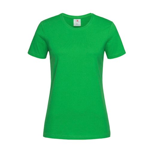 Női rövid ujjú póló Stedman Classic-T Fitted Women -L, Kelly zöld