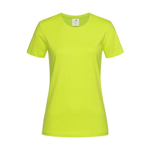 Női rövid ujjú póló Stedman Classic-T Fitted Women -L, Világos lime zöld