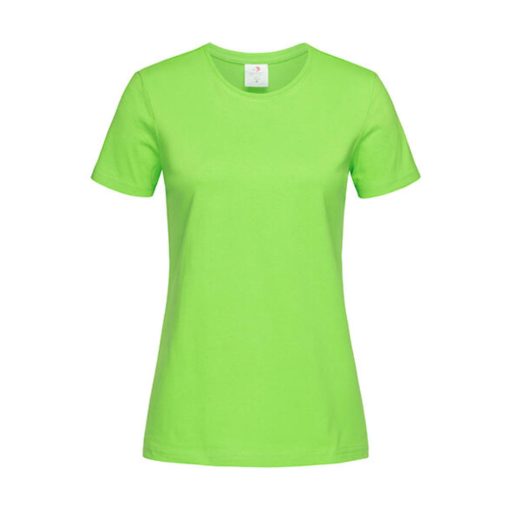 Női rövid ujjú póló Stedman Classic-T Fitted Women -L, Kiwi zöld