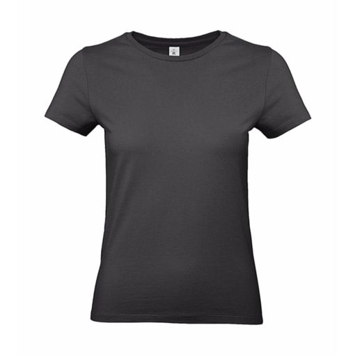 Női rövid ujjú póló B&C #E190 /women T-Shirt -M, Használt fekete