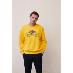 Férfi hosszú ujjú felső Fruit of the Loom Vintage Sweat Set In Large Logo Print S, Fehér