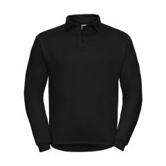 Uniszex hosszú ujjú galléros póló munkaruha Russell Europe Heavy Duty Collar Sweatshirt 3XL, Fe