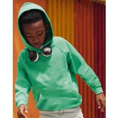 Gyerek Pulóver Kapucnis Hosszú ujjú Fruit of the Loom Lightweight Hooded Sweat Kids   Fehér   u