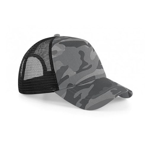 Uniszex sapka Beechfield Camo Snapback Trucker