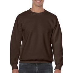 Uniszex Pulóver  Hosszú ujjú Gildan Heavy Blend Adult Crewneck Sweat   Sötét csokoládébarna   u