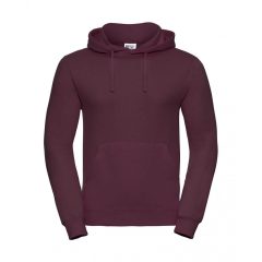 Férfi kapucnis hosszú ujjú pulóver Russell Europe Hooded Sweatshirt S, Burgundi vörös