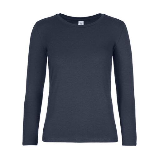 Női hosszú ujjú póló B&C #E190 LSL /women -XL, Sötétkék (navy)