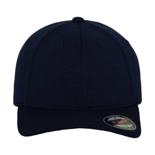 Uniszex  Sapka Flexfit Double Jersey Cap -L/XL, Sötétkék (navy)