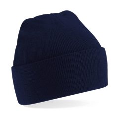   Gyerek téli sapka Beechfield Junior Original Cuffed Beanie Egy méret, Sötétkék (navy)