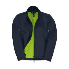 Női Softshell  Hosszú ujjú B&C Softshell Jacket ID.701/women Sötétkék/Neon Zöld