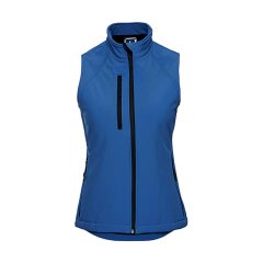 Női ujjatlan mellény Russell Europe Ladies' Softshell Gilet 2XL, Azur kék