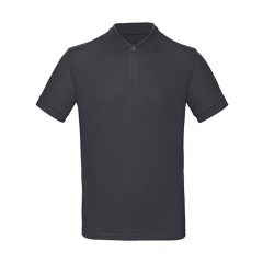 Férfi rövid ujjú organikus galléros póló B and C Organic Inspire Polo /men 2XL, Sötétszürke