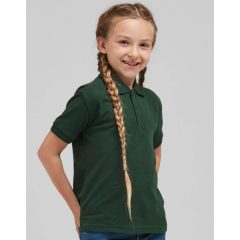 Gyerek rövid ujjú galléros póló SG Kids' Cotton Polo 116 (5-6/M), Fehér