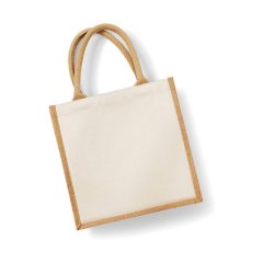 Bevásárló táska   Westford Mill Printers' Midi Jute Bag   Fekete   urespolo.hu