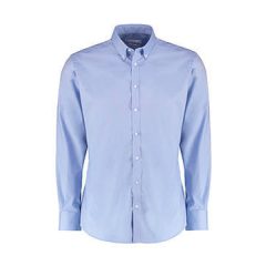 Férfi hosszú ujjú Ing Kustom Kit Slim Fit Stretch Oxford Shirt LS M, Világos kék