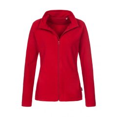   Női hosszú ujjú polár Stedman Fleece Jacket Women XS, Piros