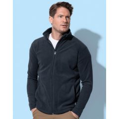   Férfi hosszú ujjú polár Stedman Fleece Jacket S, Opál fekete