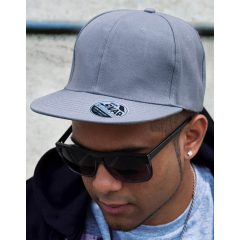 Uniszex sapka Result Caps Bronx Original Flat Peak Snap Back Cap Egy méret, Fehér