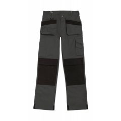 Uniszex nadrág munkaruha B and C Performance Pro Workwear Trousers 46, Steel Szürke/Fekete