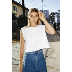   Női póló American Apparel AAHVT3370 vastag Tánc Top -M/L, White