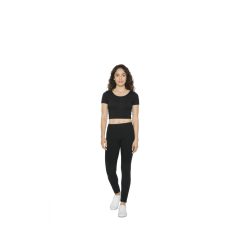 Női póló American Apparel AARSA8380 pamut Spandex Jersey Rövid Ujjú Rövid Fazonú Top -