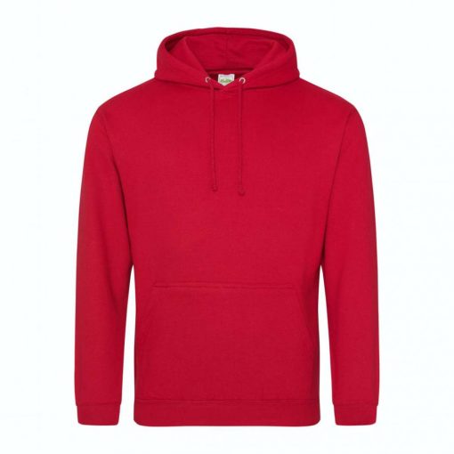 Uniszex kapucnis pulóver Just Hoods AWJH001 College Hoodie -3XL, Fire Red