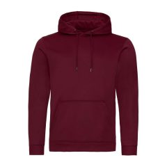   Uniszex kapucnis pulóver Just Hoods AWJH006 Sports polyester Hoodie -XL, Burgundy