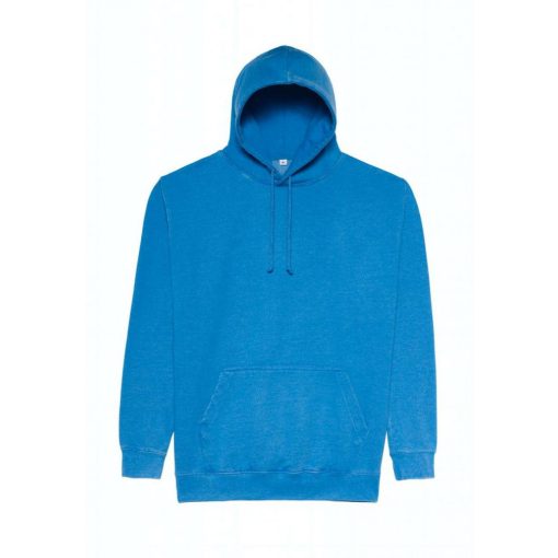 Uniszex kapucnis pulóver Just Hoods AWJH090 Washed Hoodie -S, Washed Sapphire Blue