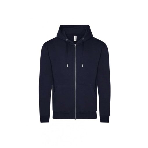 Uniszex kapucnis pulóver Just Hoods AWJH250 Organic Zoodie -2XL, New French Navy