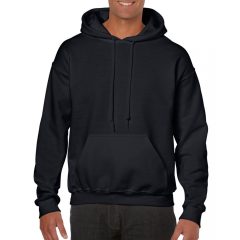 Uniszex kapucnis pulóver Gildan GI18500 Heavy Blend Adult Hooded Sweatshirt -M, Black