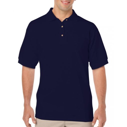 Uniszex galléros póló Gildan GI8800 Dryblend Adult Jersey polo -2XL, Navy