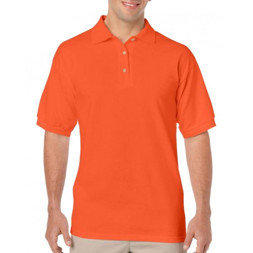 Uniszex galléros póló Gildan GI8800 Dryblend Adult Jersey polo -L, Orange