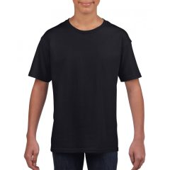 Gyerek póló Gildan GIB64000 Softstyle Youth T-Shirt -M, Black