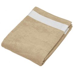   Uniszex törölköző Kariban KA118 Beach Towel -100X160, Beige/White