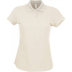 Női galléros póló Kariban KA242 Ladies Short-Sleeved polo Shirt -XL, Light Sand