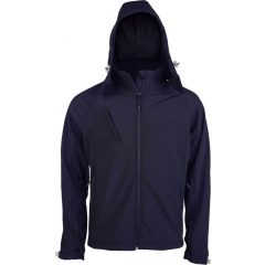 Férfi kabát Kariban KA413 Men S Detachable Hooded Softshell Jacket -M, Navy