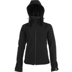 Női kabát Kariban KA414 Ladies Detachable Hooded Softshell Jacket -3XL, Black