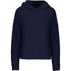 Női kapucnis pulóver Kariban KA494 Ladies Organic Lounge Hoodie -L/XL, Navy